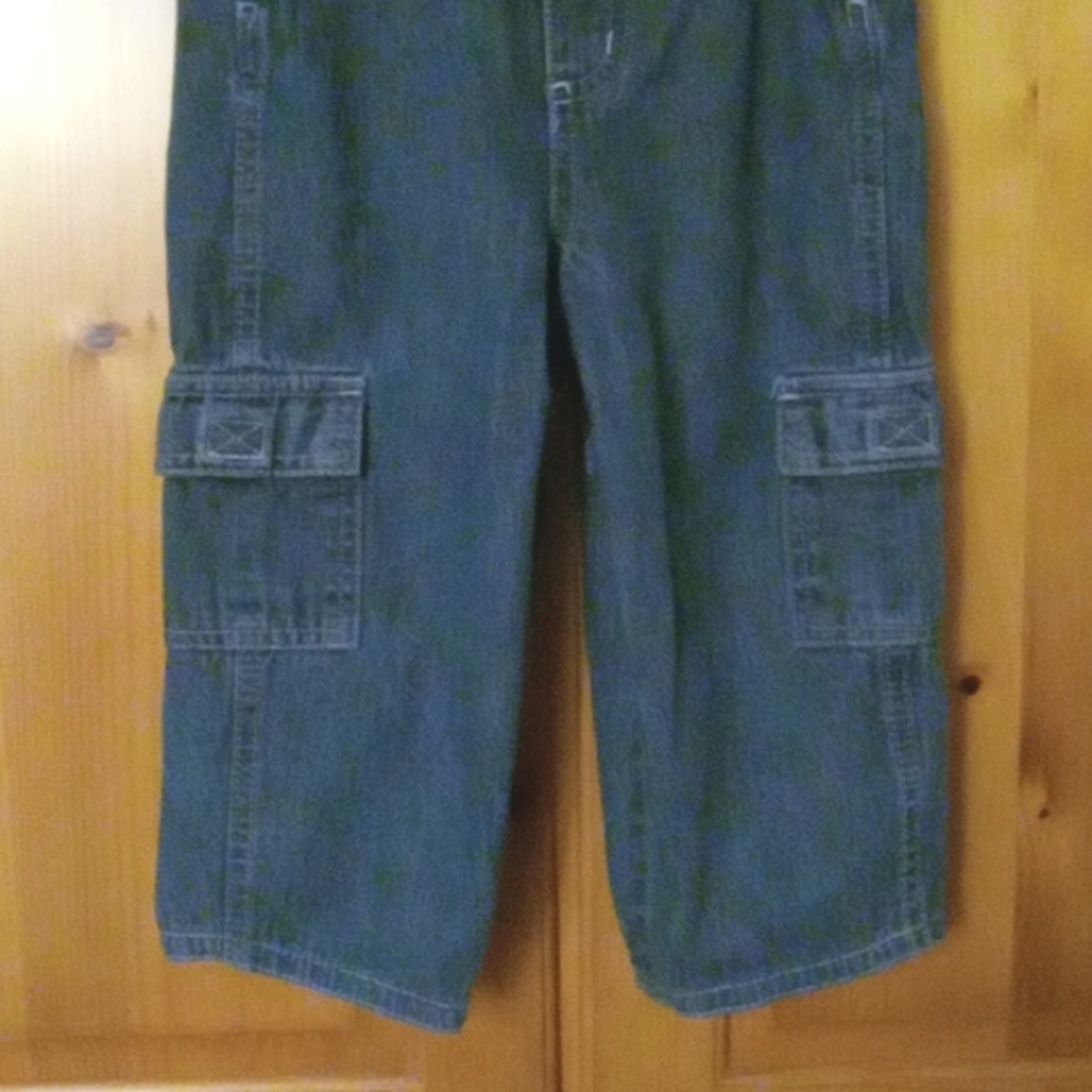 KRU Little Baby Denim Snap Up Penguin Overalls 18M - Picture 5 of 12